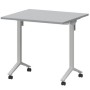 Моби МБ22-80.70 (Серый/Белый) Стол мобильный складной