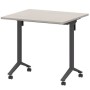 Моби МБ22-80.70 (Ясень шимо/Антрацит) Стол мобильный складной