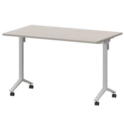 Моби МБ22-120.70 (Ясень шимо/Белый) Стол мобильный складной