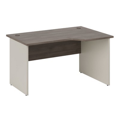 New Line NLN36315431 (дуб шамони темный/бежевый) Стол эргономичный правый