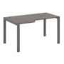 New Line NLN36322634 (дуб шамони темный/антрацит) Стол эргономичный левый на металлоопорах 