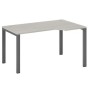 New Line NLN36322724 (дуб шамони светлый/антрацит) Стол эргономичный правый на металлоопорах 