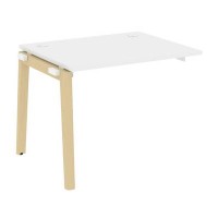 Onix Wood OW.1.NRS-1.8 (Белый бриллиант/Дуб светлый) Наборный элемент рабочей станции, опоры - массив дерева