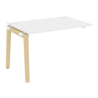 Onix Wood OW.1.NRS-2.8 (Белый бриллиант/Дуб светлый) Наборный элемент рабочей станции, опоры - массив дерева