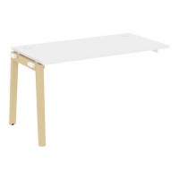 Onix Wood OW.1.NRS-3.7 (Белый бриллиант/Дуб светлый) Наборный элемент рабочей станции, опоры - массив дерева