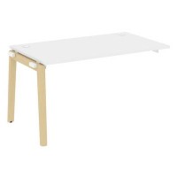 Onix Wood OW.1.NRS-3.8 (Белый бриллиант/Дуб светлый) Наборный элемент рабочей станции, опоры - массив дерева