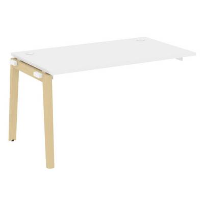 Onix Wood OW.1.NRS-3.8 (Белый бриллиант/Дуб светлый) Наборный элемент рабочей станции, опоры - массив дерева