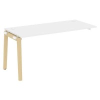 Onix Wood OW.1.NRS-4.7 (Белый бриллиант/Дуб светлый) Наборный элемент рабочей станции, опоры - массив дерева