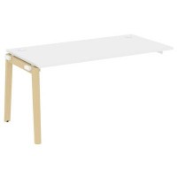 Onix Wood OW.1.NRS-4.8 (Белый бриллиант/Дуб светлый) Наборный элемент рабочей станции, опоры - массив дерева