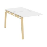 Onix Wood OW.2.NRS-0.7 (Белый бриллиант/Дуб светлый) Наборный элемент рабочей станции, опоры - массив дерева