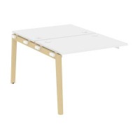 Onix Wood OW.2.NRS-1.7 (Белый бриллиант/Дуб светлый) Наборный элемент рабочей станции, опоры - массив дерева