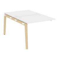 Onix Wood OW.2.NRS-1.8 (Белый бриллиант/Дуб светлый) Наборный элемент рабочей станции, опоры - массив дерева