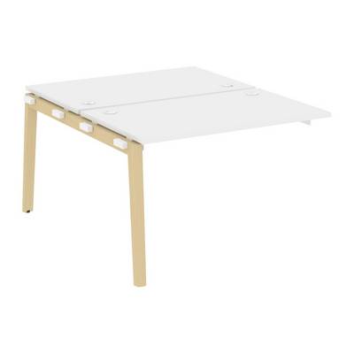 Onix Wood OW.2.NRS-2.7 (Белый бриллиант/Дуб светлый) Наборный элемент рабочей станции, опоры - массив дерева