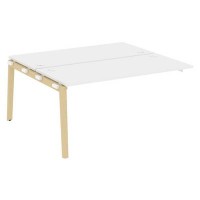 Onix Wood OW.2.NRS-4.7 (Белый бриллиант/Дуб светлый) Наборный элемент рабочей станции, опоры - массив дерева