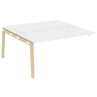 Onix Wood OW.2.NRS-4.8 (Белый бриллиант/Дуб светлый) Наборный элемент рабочей станции, опоры - массив дерева