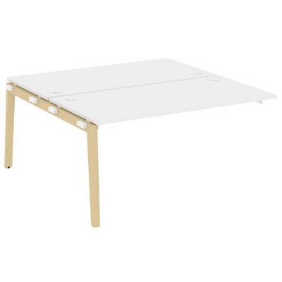 Onix Wood OW.2.NRS-4.8 (Белый бриллиант/Дуб светлый) Наборный элемент рабочей станции, опоры - массив дерева