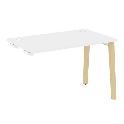 Onix Wood OW.SPR-2.7 (Белый бриллиант/Дуб светлый) Стол-приставка к опорным элементам, опоры - массив дерева