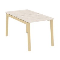 Onix Wood OW.D.RS-2.0.7 (Денвер светлый/Дуб светлый) Рабочая станция, опоры - массив дерева