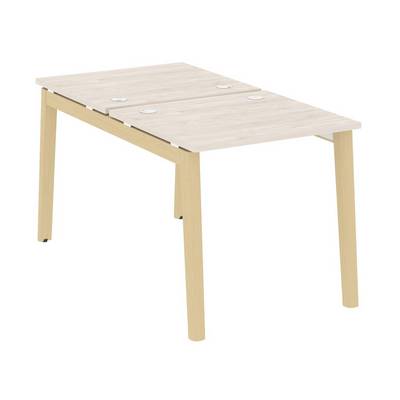 Onix Wood OW.D.RS-2.0.7 (Денвер светлый/Дуб светлый) Рабочая станция, опоры - массив дерева