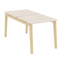 Onix Wood OW.D.RS-2.0.8 (Денвер светлый/Дуб светлый) Рабочая станция, опоры - массив дерева