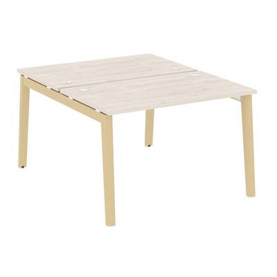 Onix Wood OW.D.RS-2.2.7 (Денвер светлый/Дуб светлый) Рабочая станция, опоры - массив дерева