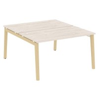 Onix Wood OW.D.RS-2.3.8 (Денвер светлый/Дуб светлый) Рабочая станция, опоры - массив дерева