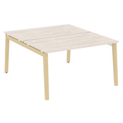 Onix Wood OW.D.RS-2.3.8 (Денвер светлый/Дуб светлый) Рабочая станция, опоры - массив дерева