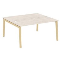 Onix Wood OW.D.RS-2.4.7 (Денвер светлый/Дуб светлый) Рабочая станция, опоры - массив дерева