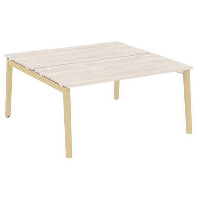 Onix Wood OW.D.RS-2.4.8 (Денвер светлый/Дуб светлый) Рабочая станция, опоры - массив дерева