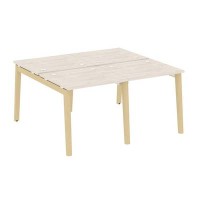 Onix Wood OW.D.RS-4.0.7 (Денвер светлый/Дуб светлый) Рабочая станция, опоры - массив дерева