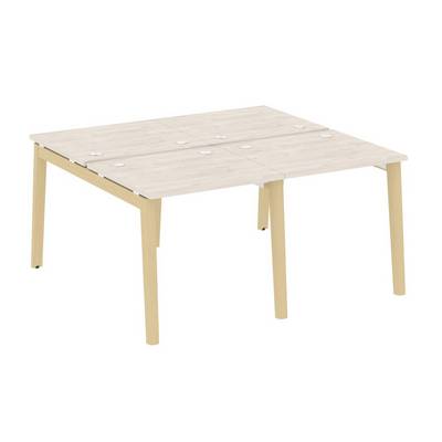 Onix Wood OW.D.RS-4.0.7 (Денвер светлый/Дуб светлый) Рабочая станция, опоры - массив дерева