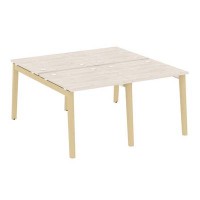 Onix Wood OW.D.RS-4.0.8 (Денвер светлый/Дуб светлый) Рабочая станция, опоры - массив дерева