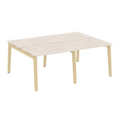 Onix Wood OW.D.RS-4.1.7 (Денвер светлый/Дуб светлый) Рабочая станция, опоры - массив дерева