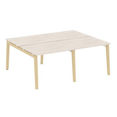 Onix Wood OW.D.RS-4.1.8 (Денвер светлый/Дуб светлый) Рабочая станция, опоры - массив дерева