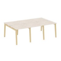 Onix Wood OW.D.RS-6.0.7 (Денвер светлый/Дуб светлый) Рабочая станция, опоры - массив дерева