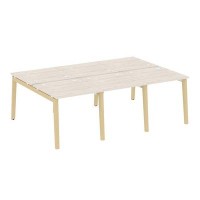 Onix Wood OW.D.RS-6.0.8 (Денвер светлый/Дуб светлый) Рабочая станция, опоры - массив дерева