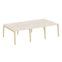 Onix Wood OW.D.RS-6.1.8 (Денвер светлый/Дуб светлый) Рабочая станция, опоры - массив дерева