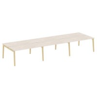 Onix Wood OW.D.RS-6.4.7 (Денвер светлый/Дуб светлый) Рабочая станция, опоры - массив дерева