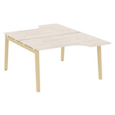 Onix Wood OW.D.SA-2 (Денвер светлый/Дуб светлый) Рабочая станция, опоры - массив дерева