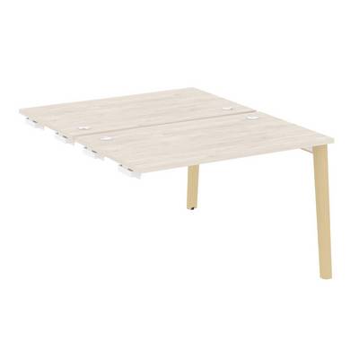Onix Wood OW.D.SPR-2.7 (Денвер светлый/Дуб светлый) Стол-приставка двойной  к опорным элементам, опоры - массив дерева