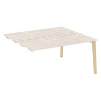 Onix Wood OW.D.SPR-4.7 (Денвер светлый/Дуб светлый) Стол-приставка двойной  к опорным элементам, опоры - массив дерева
