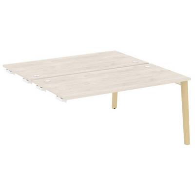 Оникс Вуд OW.D.SPR-4.8 (Денвер светлый/Дуб светлый) Стол-приставка двойной  к опорным элементам, опоры - массив дерева