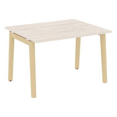 Onix Wood OW.PRG-1.2 (Денвер светлый/Дуб светлый) Стол переговорный, 1 столешница, опоры - массив дерева