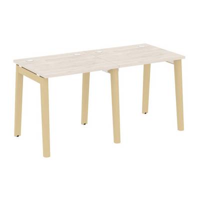 Onix Wood OW.RS-2.0.7 (Денвер светлый/Дуб светлый) Рабочая станция, опоры - массив дерева