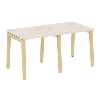 Onix Wood OW.RS-2.0.8 (Денвер светлый/Дуб светлый) Рабочая станция, опоры - массив дерева