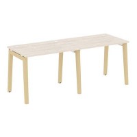 Onix Wood OW.RS-2.1.7 (Денвер светлый/Дуб светлый) Рабочая станция, опоры - массив дерева