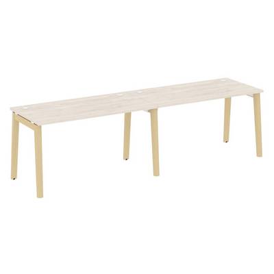 Onix Wood OW.RS-2.3.7 (Денвер светлый/Дуб светлый) Рабочая станция, опоры - массив дерева