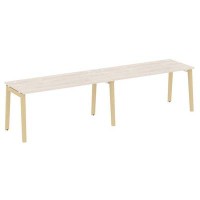 Onix Wood OW.RS-2.4.7 (Денвер светлый/Дуб светлый) Рабочая станция, опоры - массив дерева