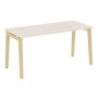 Onix Wood OW.SP-4.7 (Денвер светлый/Дуб светлый) Стол письменный, опоры - массив дерева