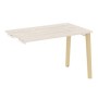 Onix Wood OW.SPR-2.7 (Денвер светлый/Дуб светлый) Стол-приставка к опорным элементам, опоры - массив дерева